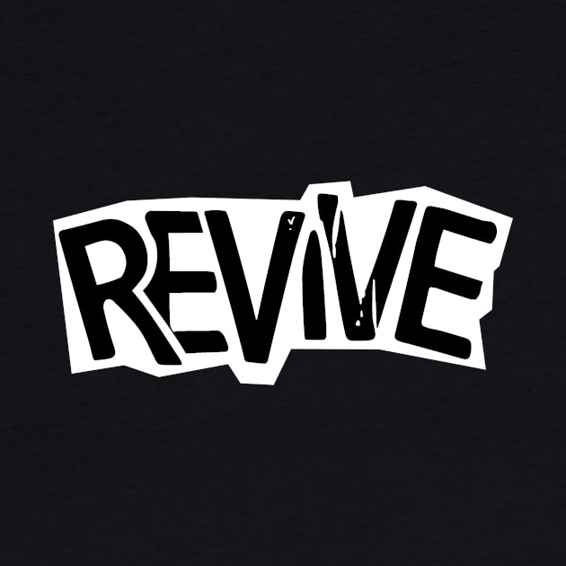 revive punk sticker typography by Kingrocker Clothing